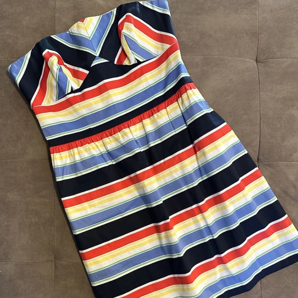 Vineyard Vines Dress Striped Strapless Women Size 8